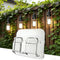 40 Pack Large Outdoor String Light Hooks - Reusable & Waterproof Adhesive