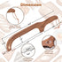 ISAIDNO 14.5" Bread Knife for Homemade Bread, Wooden Sourdough Bread Knife, Sourdough Bread Slicer, Bow Design, Easy