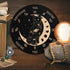 Wooden Pendulum Board 7.9" - Cat Moon Witch Dowsing Divination Planchette Board with Healing Crystal Necklace