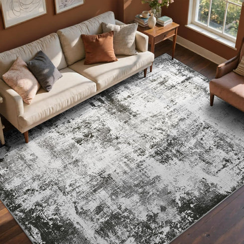 5x7 Ft Area Rugs for Living Room, Soft Non-Slip Washable Rugs Modern