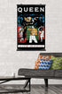 Trends International Queen - Live Magic Wall Poster, 22.375" x 34", Premium Poster & Clip Bundle