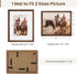 8x10 5x7 Axeman Natural Solid Oak Wood Picture Frame with Mat, Premium Rustic Wooden Photo Frames with Plexiglass