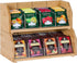TIOPGHAD 2-Layer Stackable Bamboo Tea Bag Organizer Storage Holder & Rack -