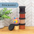 Cornucopia Brands 6-Pack Salad Dressing Condiment Containers; 2-Ounce To-Go Plastic Mini Food Storage Jars