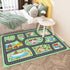 39''x59'' Kids Rug Car Rugs Playmat Carpet for Kids Toy Cars for Playroom Classroom Kids Room, Educational Area Rugs