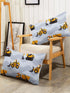 Datura home Set 4Pcs Set 1 1 2 Construction Truck Sheet Grey Machinery Truck Excavators Vehicles Tractor Printed Sheet