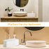 AFOROEOA Countertop Acrylic Paper Towel Dispenser, Clear Trifold Napkin Holder, Suitable for Z-fold, C-fold