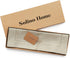 Solino Home Linen Placemats Set of 4 - Classic Hemstitch Natural Table Mats, 14 x 19 Inch, 100% Pure Linen