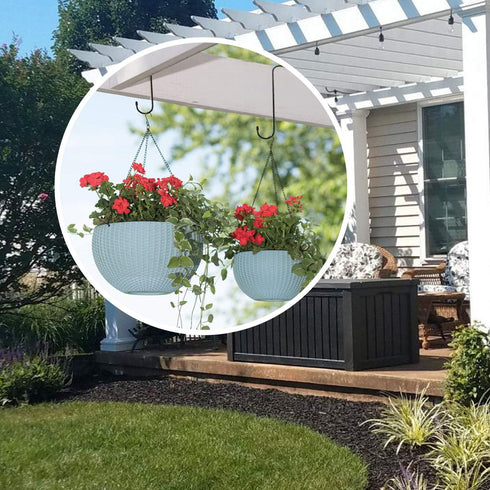 6 Pack Extra Large 12 Inch Black Heavy Duty S Hooks for Hanging Plants, Kitchenware, Utensils, Garden, Indoor Outdoor