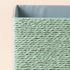 Storage Baskets Set of 4, Stackable Woven Paper Rope Bins for Makeup Closet Bathroom Bedroom (Light Green)
