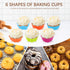 24 Pack Silicone Molds, Nonstick 2 3/4 inches Donut Mold, Baking Cups, Oven Safe