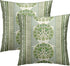 Sweetshow Sage Green Flowers Pillowcovers Summer Geometric Throw Pillow Covers Cushion Case for