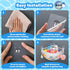 4.32 UNEEDE Gallons Corner Mounted Bath Toy Storage Holder, Mesh Shower Caddy for Bathtub Organizer, Quick Dry Holder