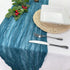35 157 Inch Teal Cheesecloth Table Runner - x Gauze Boho Table Runner for Wedding, Baby Showers & Parties