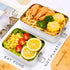 Premium Stainless Steel Bento Lunch Box. Eco-Friendly Meal Storage, Food Container With 100% Leak-Proof Multi-purpose Bamboo Lid. For Snacks, Work, Travel Use. Free Bamboo Cutlery. (28 oz)