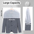 Shoulder Cover, 24x12x2 inch, Pack of 12, Clothes Cover for Hanging T Shirt, Suit, Coat, Jacket, Wedding Dress, Gown, Breathable Clear Plastic Garment Dust Cover for Closet Storage