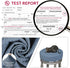 Dia.16-18" Blue-1 Count BUYUE Bar Stool Covers, Luxury Fabric Round Crease-Resistant Stretchy Washable Jacquard