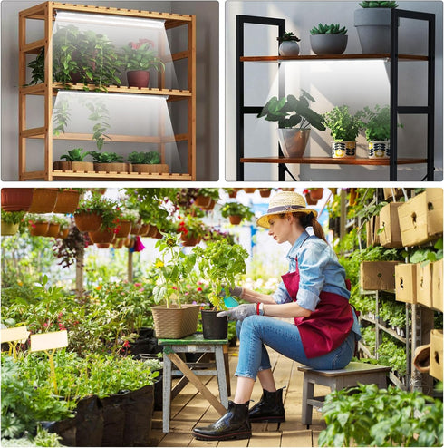 16'' 6 6/12/18H, 5 Dimmable Growing(Pack 1) SDOVUERC Bars Grow Light Strips for Indoor Plants with Auto ON/Off Timer