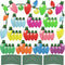 MORCART 80PCS Reflective Christmas Car Magnets Set for Refrigerator, Garage, Mailbox Decor