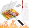WHALERISE Grill Basket for Outdoor Grill, Stainless Steel Grilling Basket with Foldable Handle,