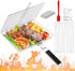 WHALERISE Grill Basket for Outdoor Grill, Stainless Steel Grilling Basket with Foldable Handle,