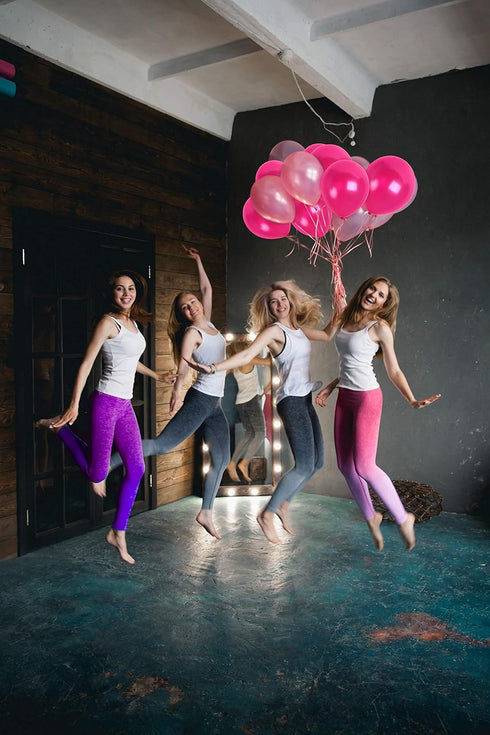 Treasured 36 Metallic Magenta Balloons - Dark & Bright Pink, 12 Inch Latex Balloons