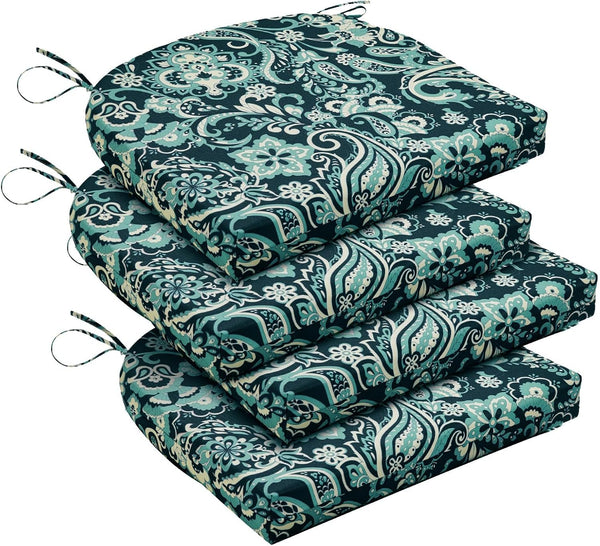 downluxe Outdoor Chair Cushions Set of 4 for Patio Furniture, Water-Resistant Patio