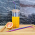 12 Inch Colorful Stainless Steel Straws, 8pcs Ultra Long Reusable Rainbow Metal Drinking Straws
