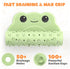 30"x18" Baby Bath Mat for Tub Non Slip Bathtub Mat Ruber Cartoon Frog Shower Mats for Toddlers and Kids Cute Bath Mats