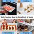 TeamFar Toaster Oven Pan, 12.5’’ x 10’’ x 1’’ Stainless Steel Baking Pan Tray Set for Cooking