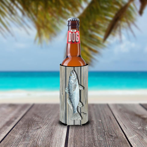 Fish Trout Ultra Beverage Insulators for Slim Cans