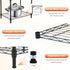 3 400 lbs 1200 lbs 18" 12" 26.4" Whitmor Tier Storage Shelves, Heavy Duty Metal Shelving, Capacity per Shelf, Total