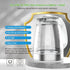 1500W, 1.7L, NISVITU Glass & Stainless Steel Cordless Electric kettle for boiling water, Hot water boiler Electric Tea