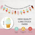 Chloe Elizabeth 10 (1-Pack) Ice Cream & Popsicle Paper Party Garland, Streamer Decor for All Events - Feet Long Per