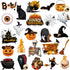 24 Pieces Halloween Refrigerator Magnets, Pumpkin Ghost Decorative Stickers for Metal Door, Mailbox, and Car Decor