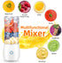Portable Mini Blender, Personal Blender for Shakes and Smoothies, USB Rechargeable 15 OZ Mini Fruit Juice Mixer