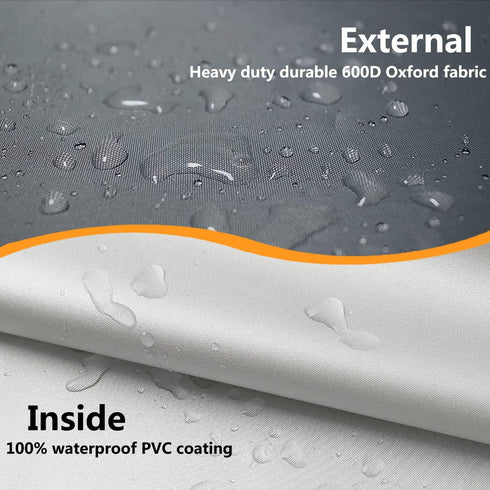 Evaporative Cooler Cover for MC61M/MC61V, Heavy Duty Waterproof 29"L x 18"W x 45"H, Grey