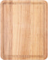 KitchenAid Classic Rubberwood Cutting Board, 8"x10" with Perimeter Trench, Reversible Chopping Board
