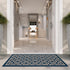 SAFAVIEH Courtyard Collection 2' x 3'7" Navy/Beige CY6902 Indoor/ Outdoor Waterproof Easy-Cleaning Patio Backyard Mudroom Accent-Rug by Safavieh