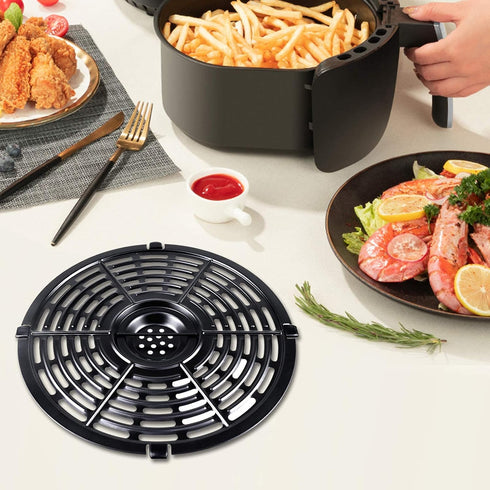 Air Fryer Replacement Parts Tray: Upgraded 5.0QT Round Grill Crisper Plate Non-Stick Coating Accessories for Gowise