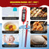6 Pcs Meat Thermometer Food Thermometer with Probe, Instant Read Digital Cooking Thermometer for BBQ Kitchen