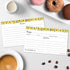 321Done Sunflower Recipe Cards Set of 50 - Small 3" x 5", Double-Sided for Weddings, Bridal, Baby Shower