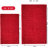 Eanpet Red Chenille Bath Mat, Non-Slip Microfiber Floor Mat, Ultra Soft Washable Shower Mat (15.7" x 23.6")