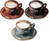 Blulu 3 Pcs Coffee Wooden Wall Art Decor - Retro Java Cup Wooden Sign for Kitchen and Dessert Shop