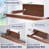Wooden Paper Towel Holder for Kitchen,Adhesive Acacia Wood Paper Towel Holders Under Cabinet, Wall Mount Kitchen Paper