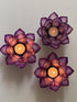 Capiz Shell Lotus Flower Tealight Candle Holder - Handmade Decorative Holder for Meditation, Yoga, and Relaxation
