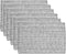 Sweet Home Collection 100% Cotton Placemats, Set of 6, Two Tone Woven Fabric, 13" x 19", Soft Durable Table Mat, Gray