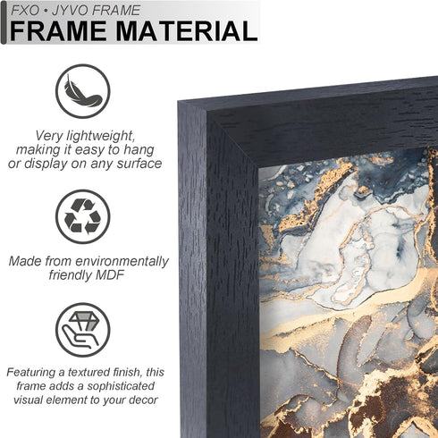 22x34 22 34 Inch 22 34 1 Pack/Black/22 x34 Fxojyvo Engineered Wood Frame, Black Picture Frame for x Poster Puzzle