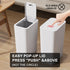 3 Pack 2.6 10L N. NETDOT Gallon / Bathroom Trash Can with Lid,Kitchen Garbage Can Small Trash Bin Waste Basket
