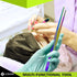 Cynamed 10” Kitchen Premium Tongs Tweezers, Stainless Steel with Precision Serrated Tips (Rainbow)